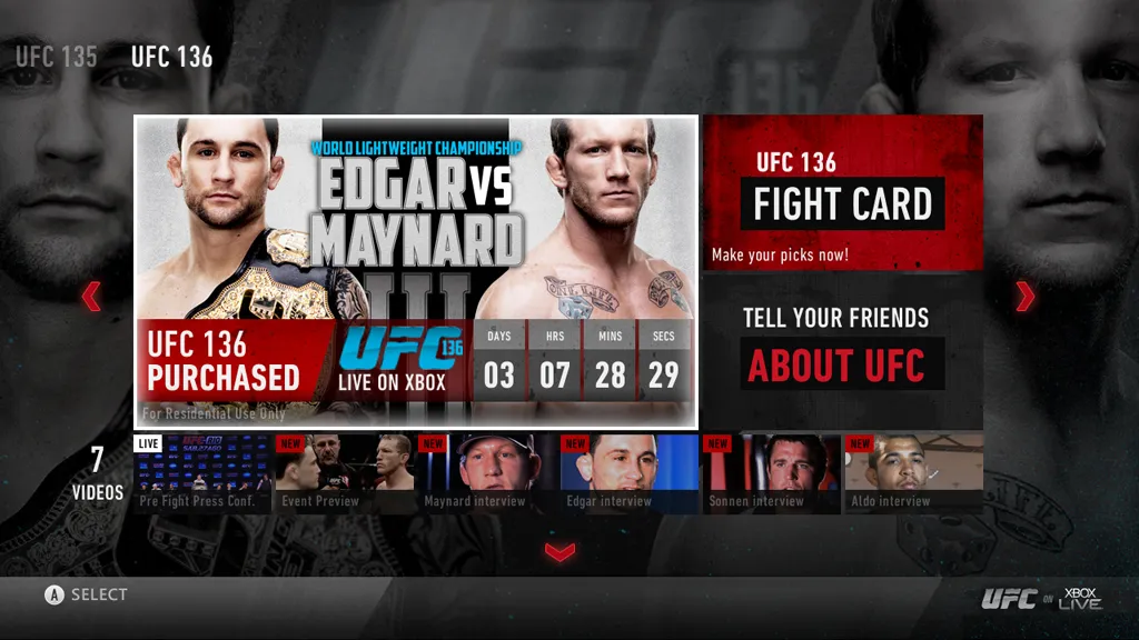 Get A Taste Of UFC On The Xbox 360
