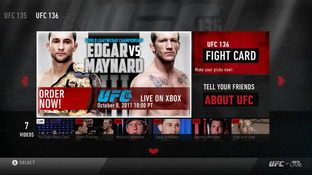 Get A Taste Of UFC On The Xbox 360
