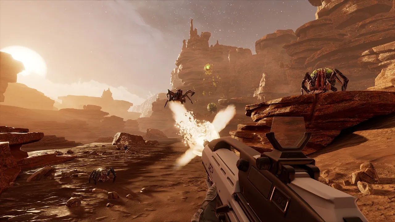 New Screens Show Off What It's Like To Shoot Giant Spiders In Space