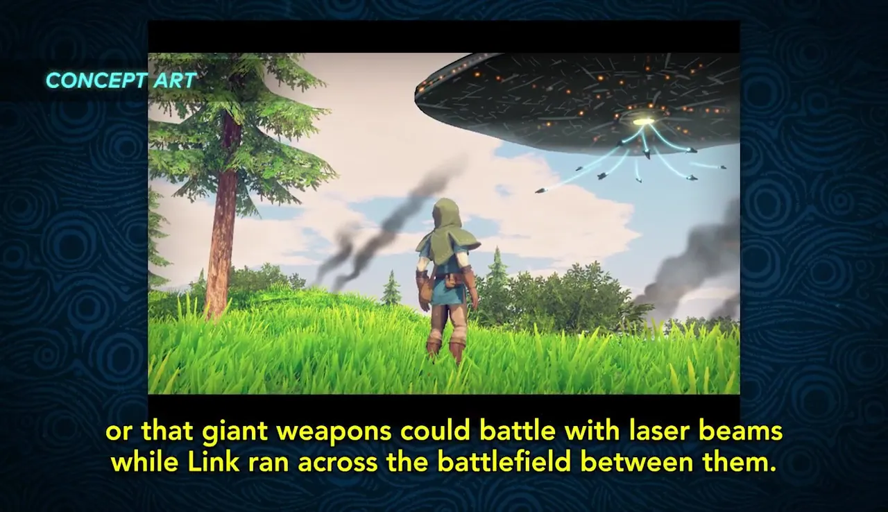 Early Zelda: Breath Of The Wild Concepts Show Link Without An Arm, Minish People, And More