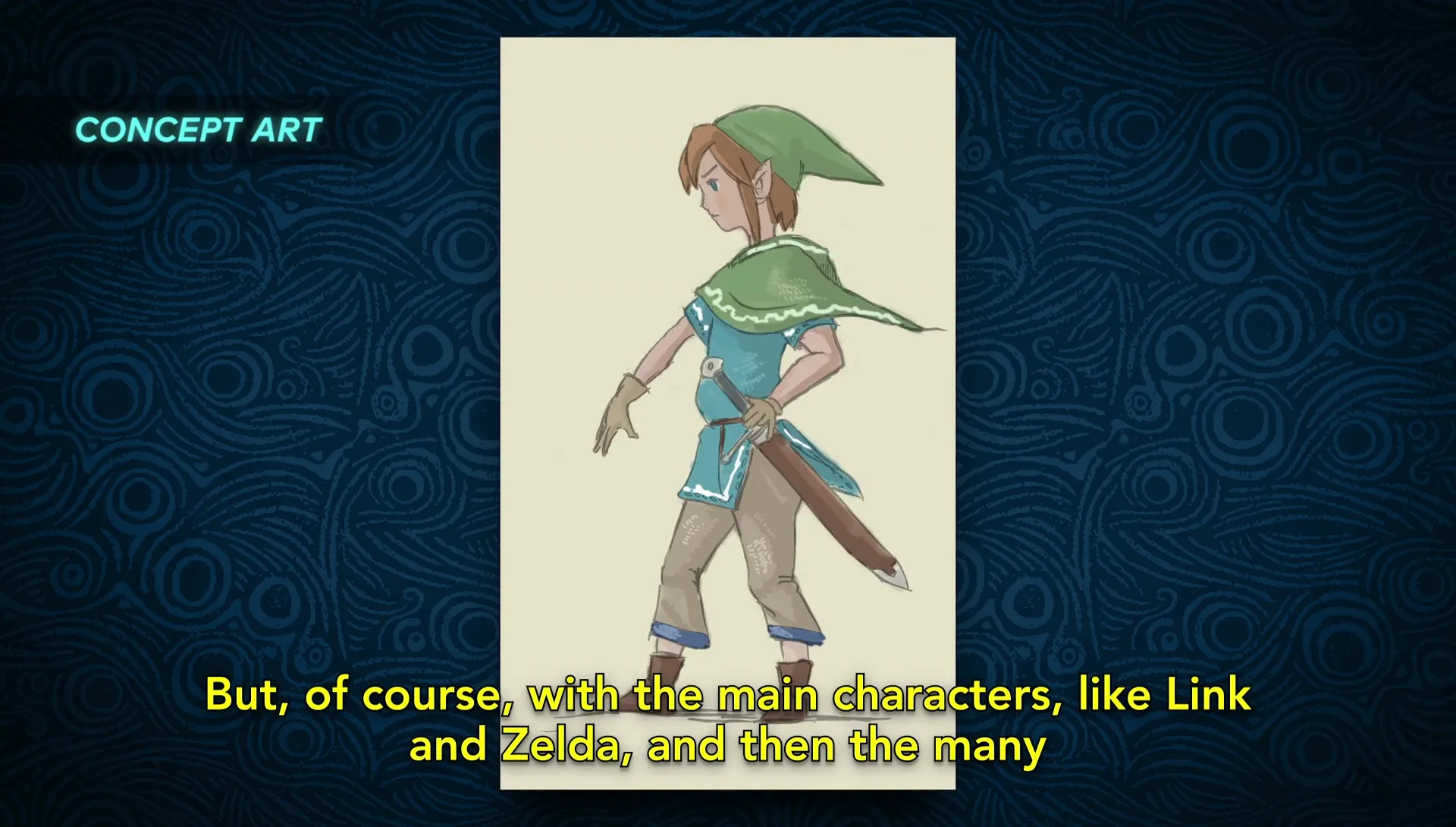 Early Zelda: Breath Of The Wild Concepts Show Link Without An Arm, Minish People, And More