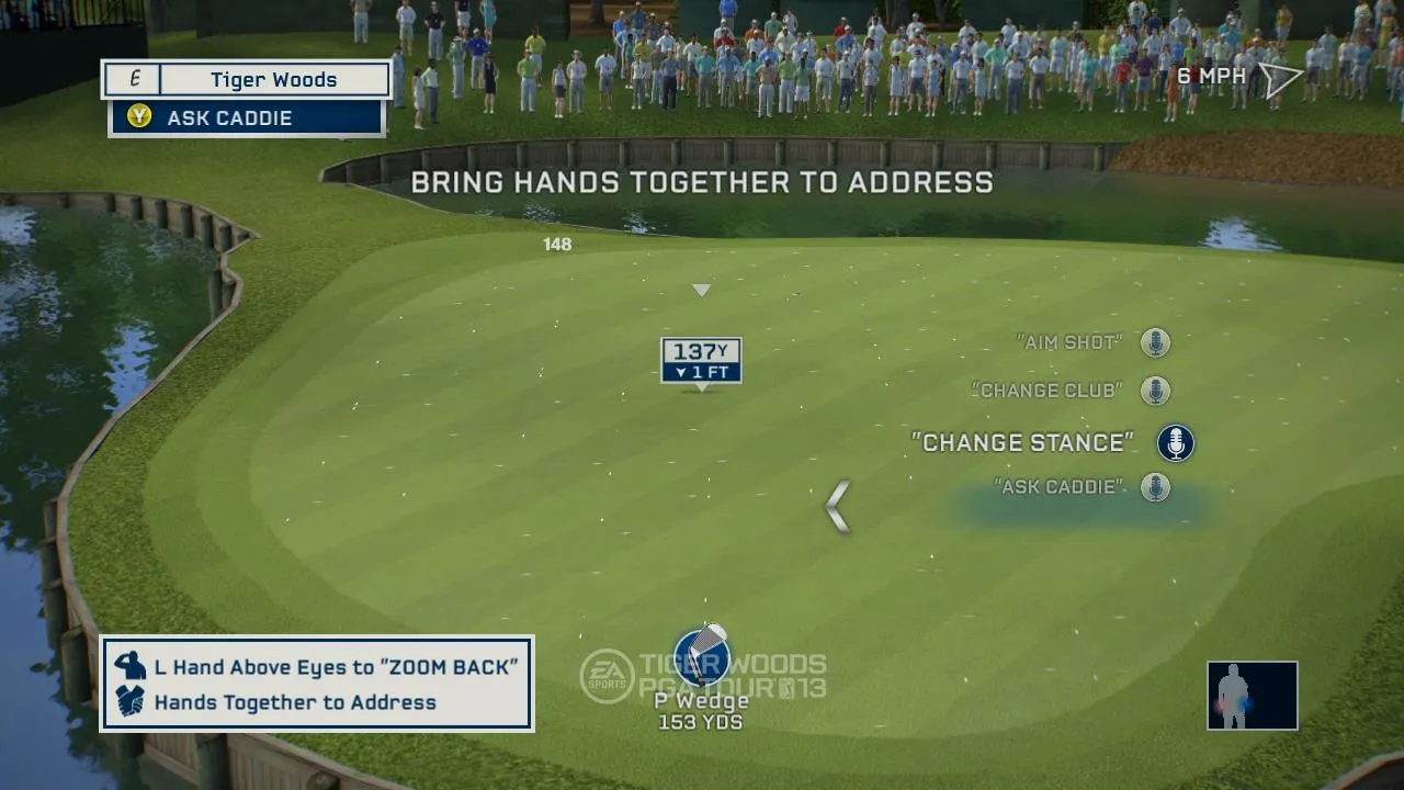 Tiger Is Swinging Easy With Kinect