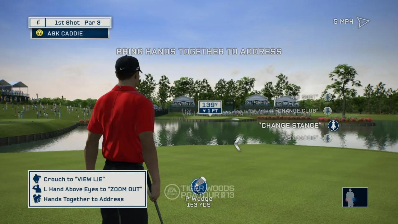 Tiger Is Swinging Easy With Kinect