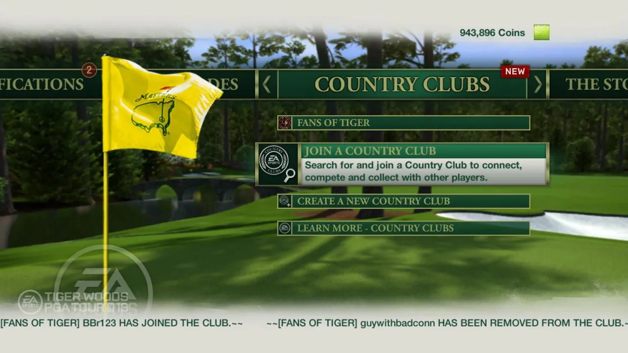 Tiger 13's Online Country Clubs & Much More