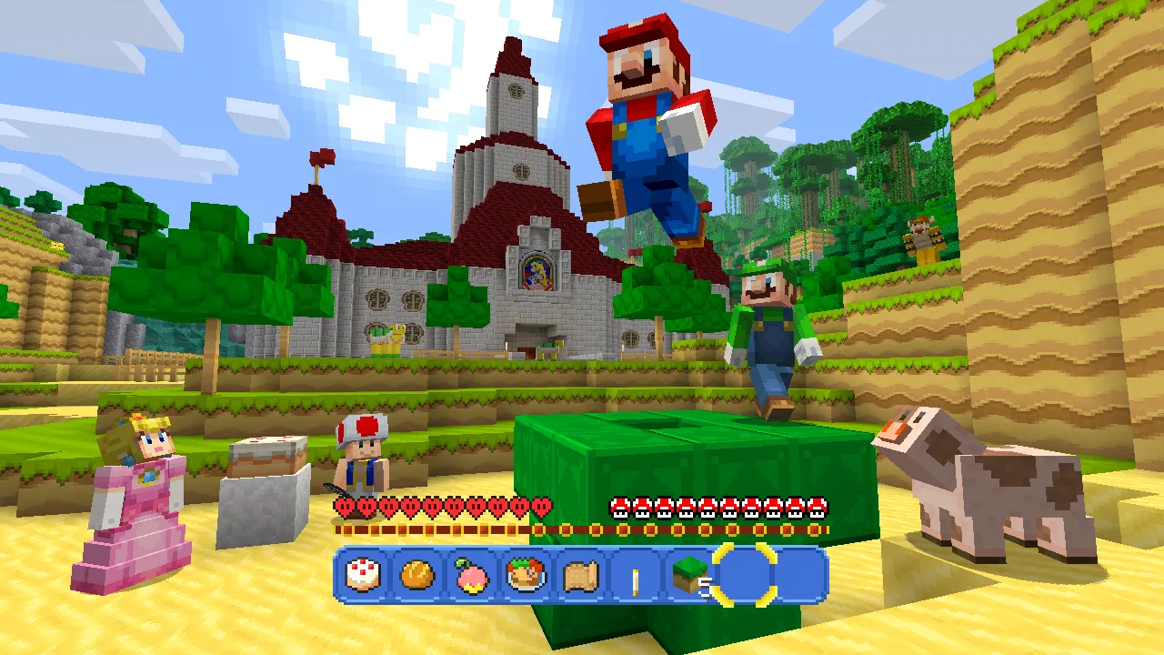 It's-a Minecraft! Mario Invades Mojang's Blocky Paradise On Wii U Next Week