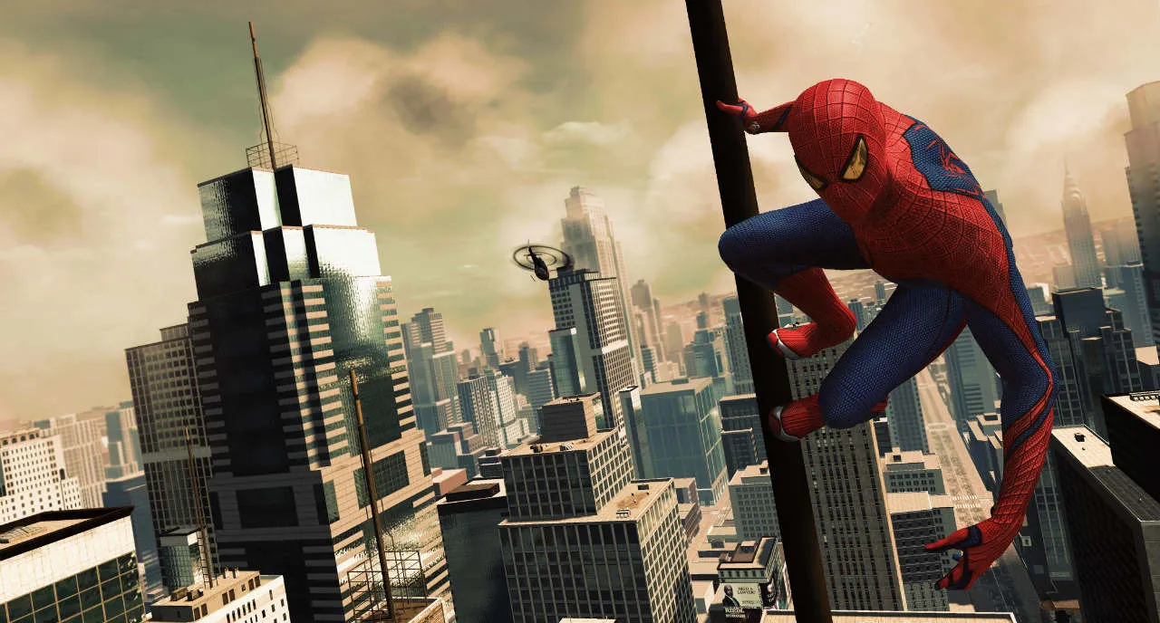 This Spider-Man Is Swinging On Cobwebs 