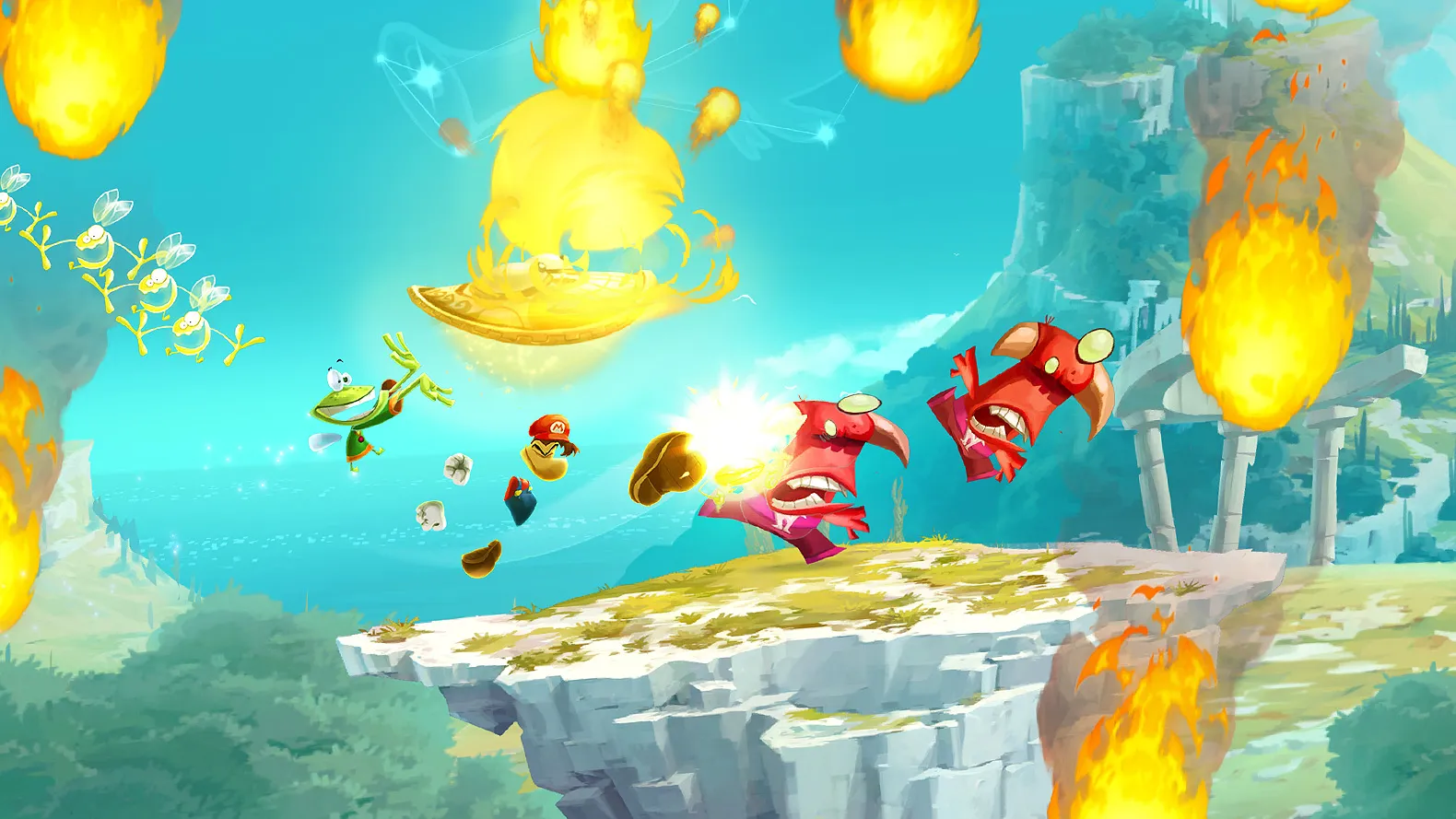 Mario And Luigi Costumes Unlockable In Rayman Legends