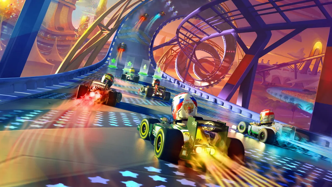 F1 Race Stars Hit The Track