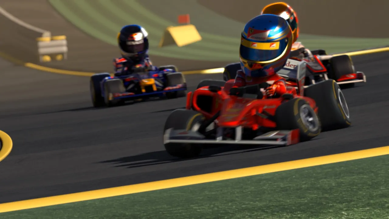 F1 Race Stars Hit The Track