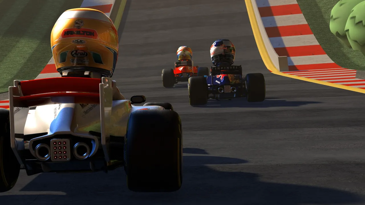 F1 Race Stars Hit The Track