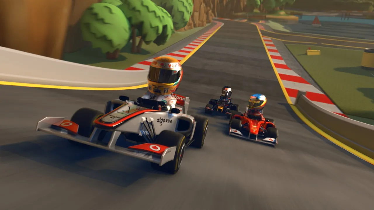 F1 Race Stars Hit The Track
