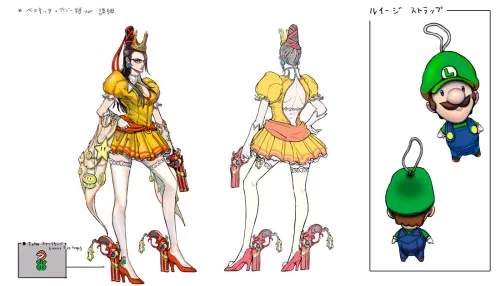 Platinum Games Shares Its Bayonetta Nintendo Costumes Concept Art