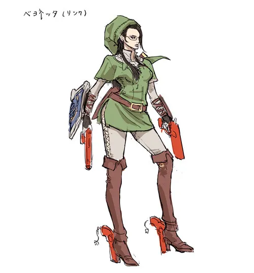 Platinum Games Shares Its Bayonetta Nintendo Costumes Concept Art