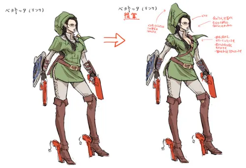 Platinum Games Shares Its Bayonetta Nintendo Costumes Concept Art