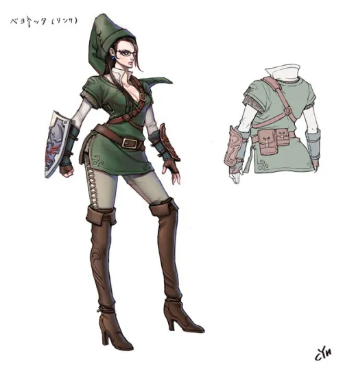 Platinum Games Shares Its Bayonetta Nintendo Costumes Concept Art