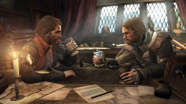 Between Sharks And The Towering Man Of War, Kenway Has His Hands Full
