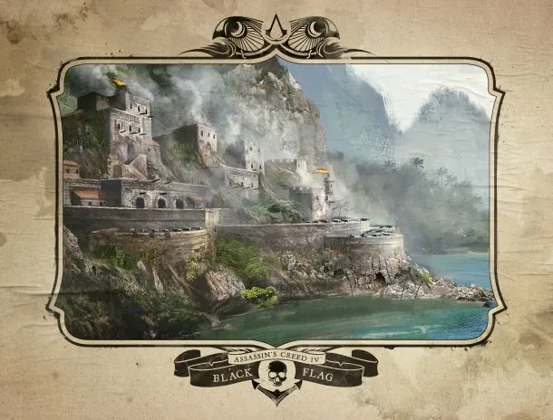 Between Sharks And The Towering Man Of War, Kenway Has His Hands Full