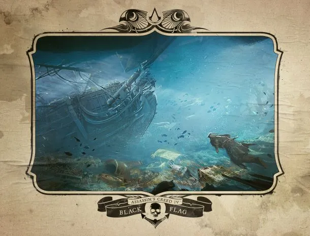 Between Sharks And The Towering Man Of War, Kenway Has His Hands Full