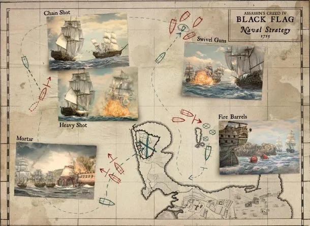 Between Sharks And The Towering Man Of War, Kenway Has His Hands Full
