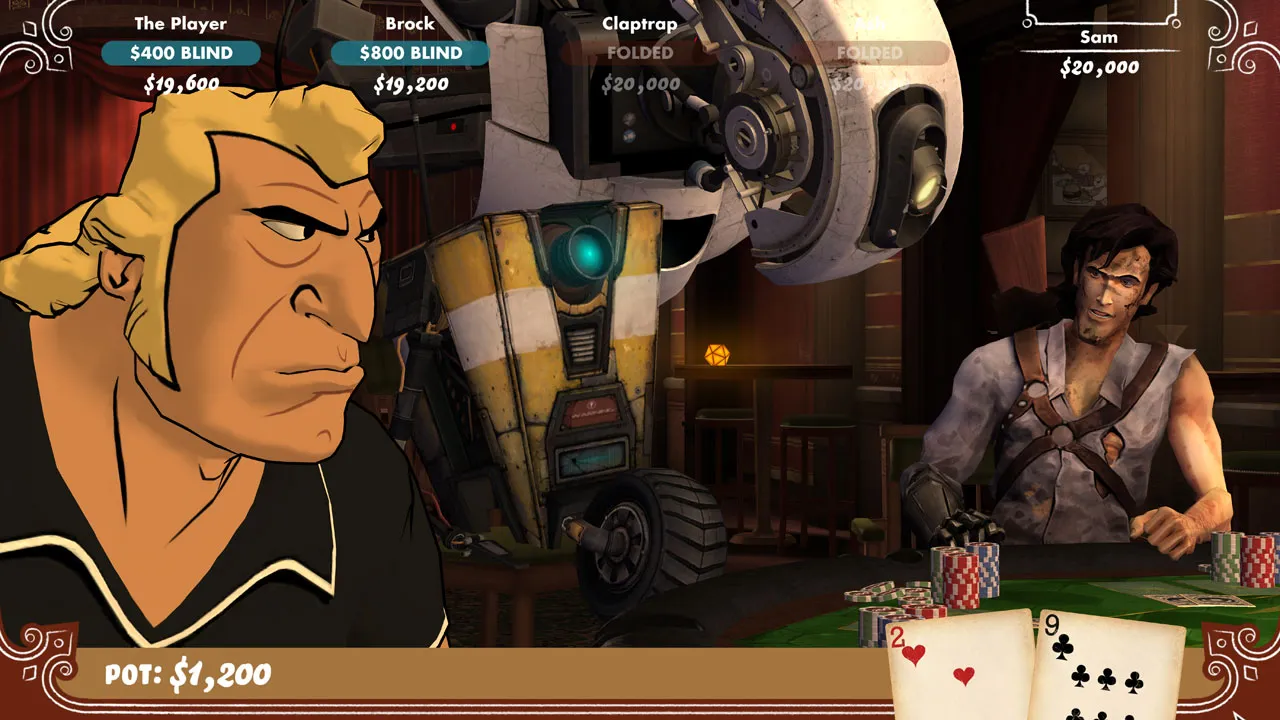 Claptrap And GLaDOS Join Cast For Telltale Games' Poker Night 2