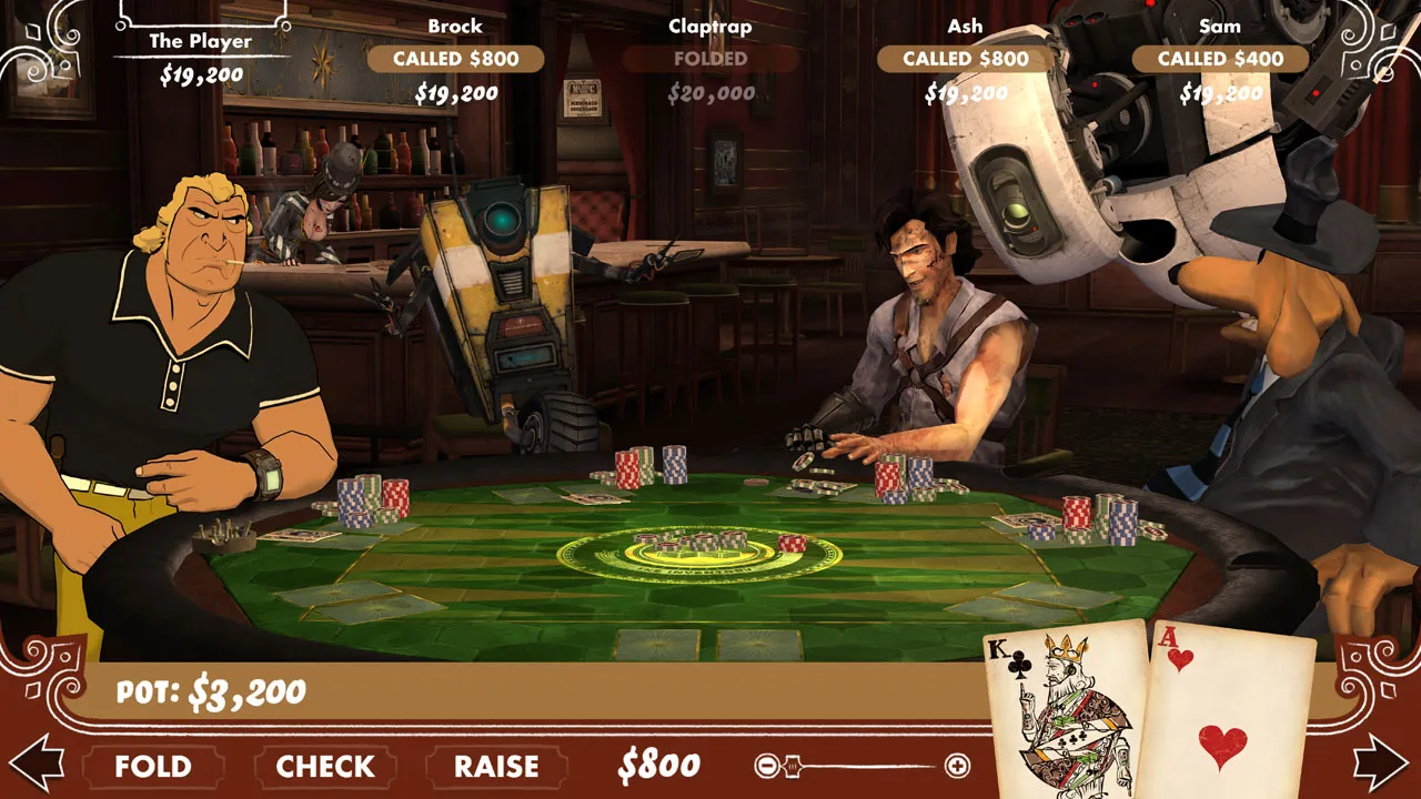 Claptrap And GLaDOS Join Cast For Telltale Games' Poker Night 2