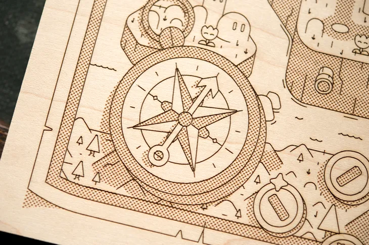 Maps Are Art, Especially Etched Wood Cartographs Of The Mushroom Kingdom