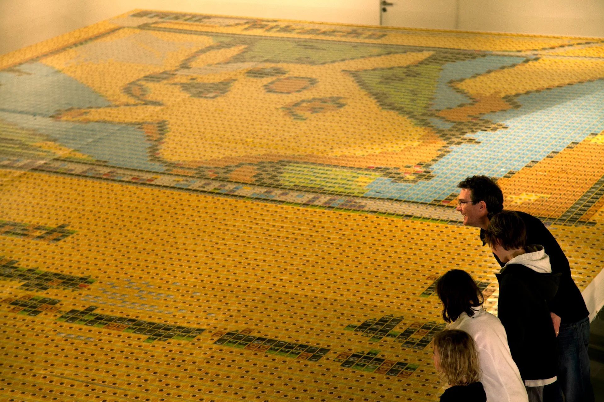 Artist Creates Colossal Pikachu Mosaic Using 12,987 Trading Cards