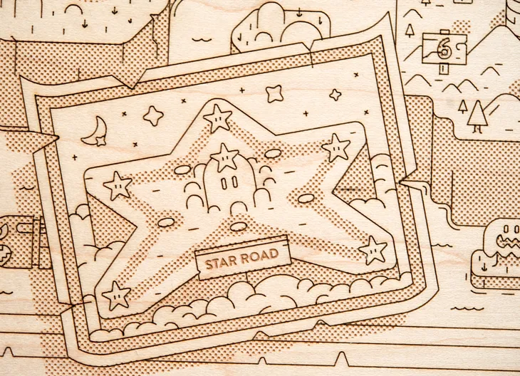 Maps Are Art, Especially Etched Wood Cartographs Of The Mushroom Kingdom