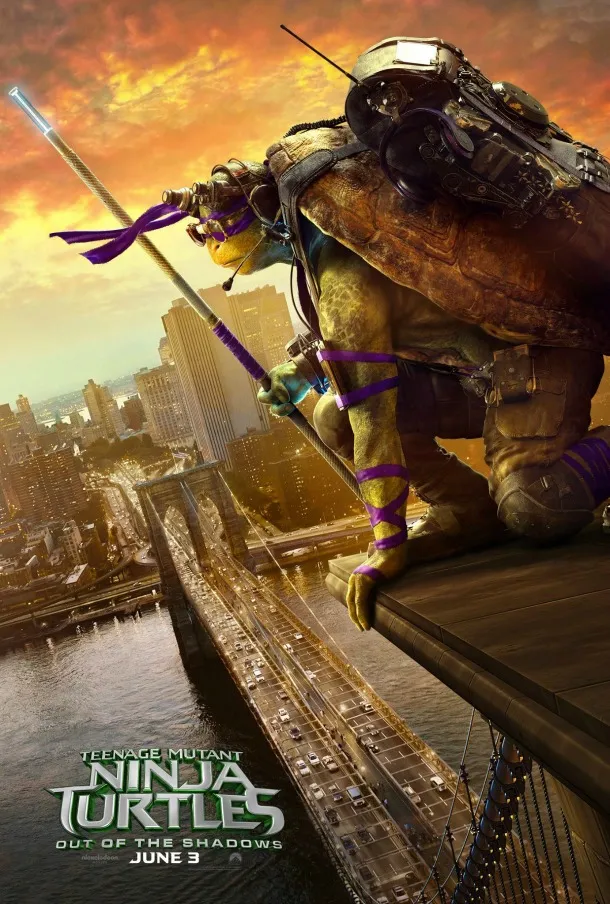 New Character Posters For TMNT: Out Of The Shadows Show The Turtles High Above New York