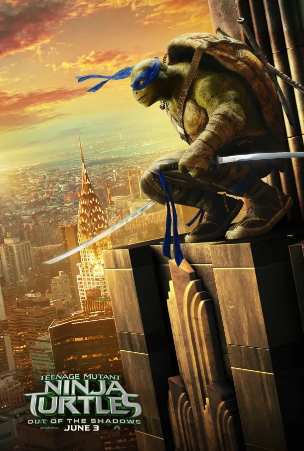 New Character Posters For TMNT: Out Of The Shadows Show The Turtles High Above New York