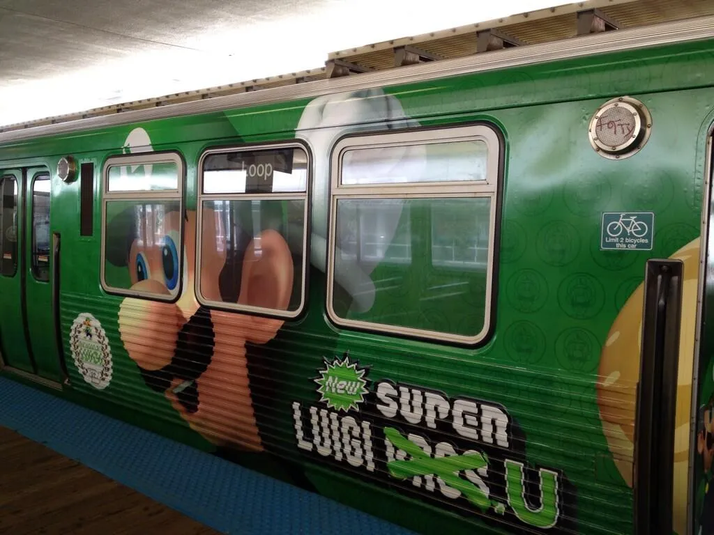 Luigi Paints Chicago Green