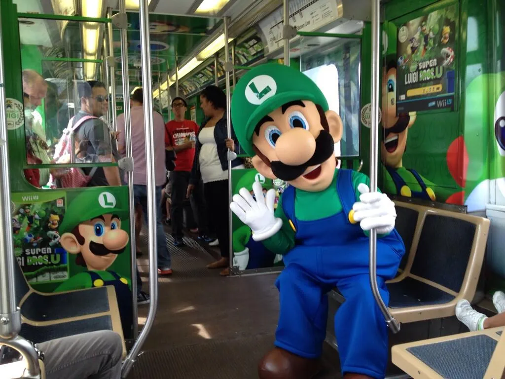 Luigi Paints Chicago Green