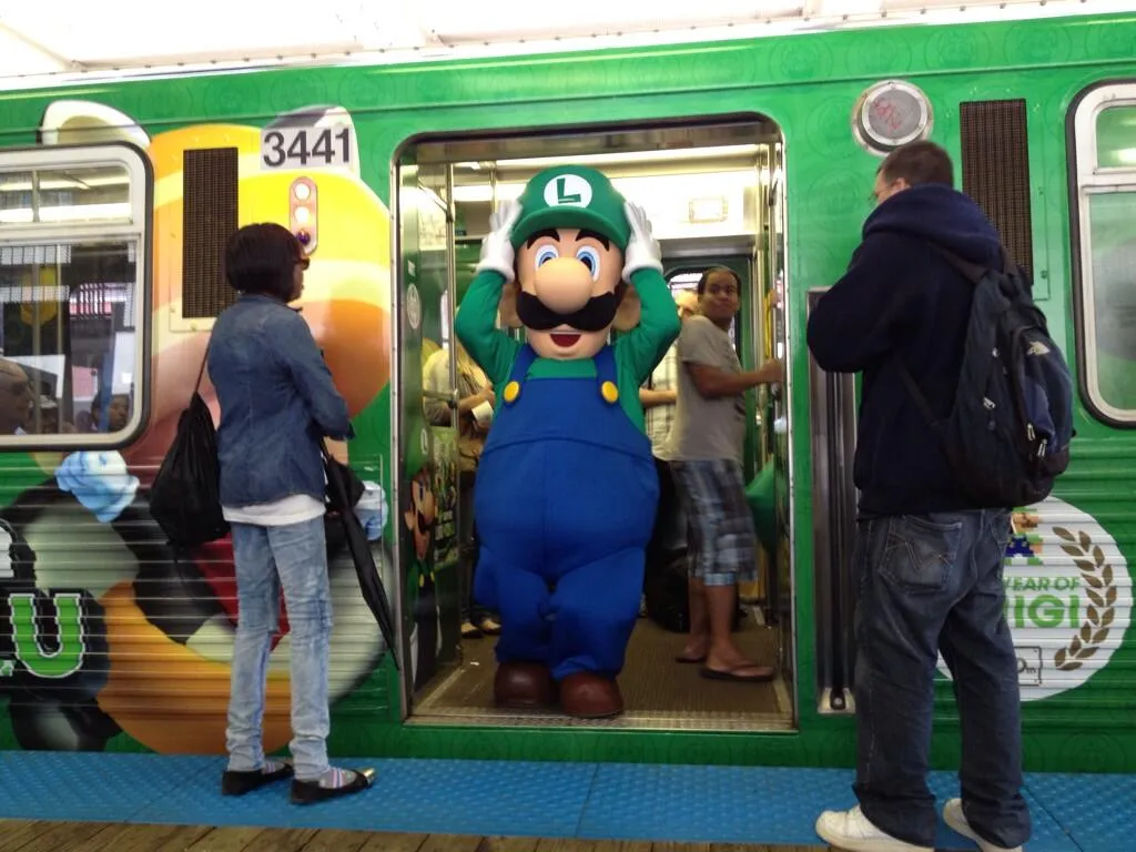 Luigi Paints Chicago Green