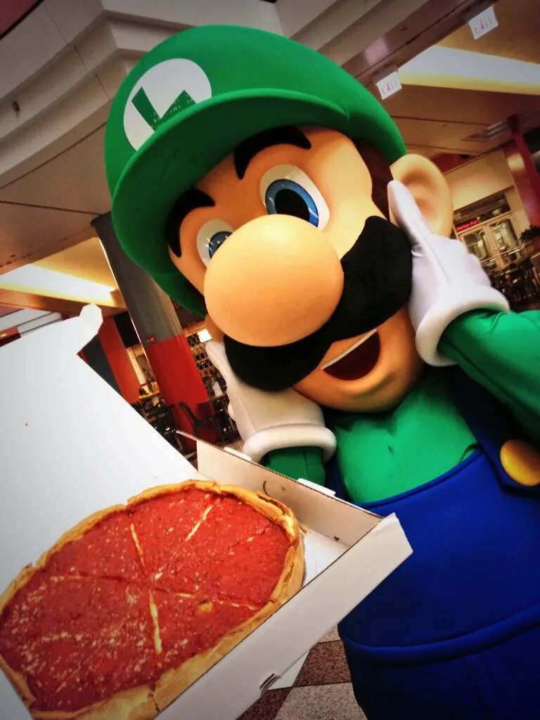 Luigi Paints Chicago Green
