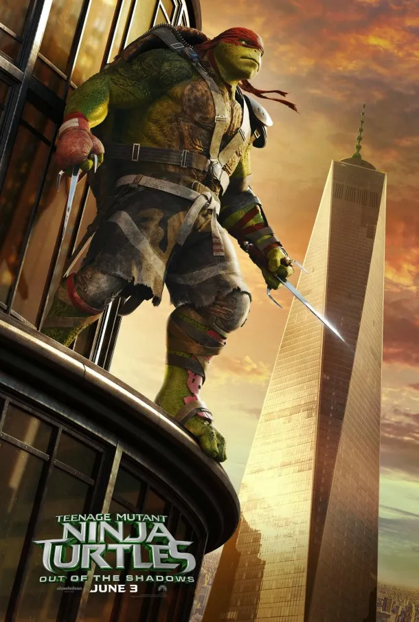 New Character Posters For TMNT: Out Of The Shadows Show The Turtles High Above New York