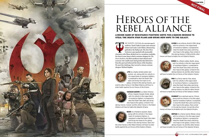 Enormous Rogue One: A Star Wars Story Leak Reveals Characters, New Vehicles