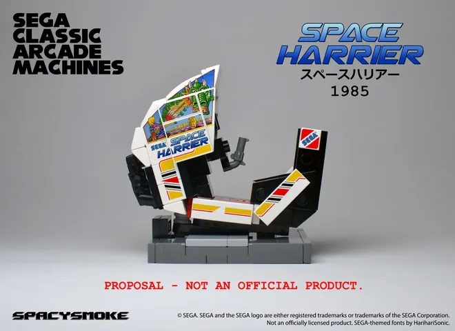 Sega Classic Arcade Machines Reimagined In Lego Form