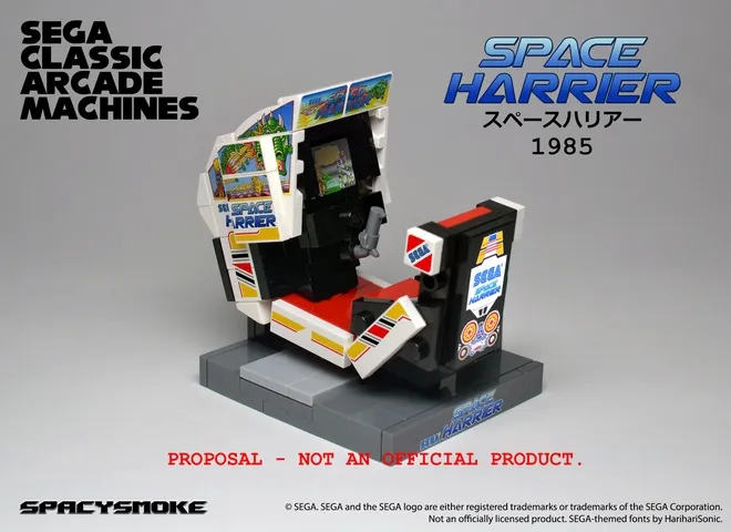 Sega Classic Arcade Machines Reimagined In Lego Form