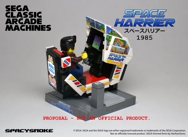 Sega Classic Arcade Machines Reimagined In Lego Form