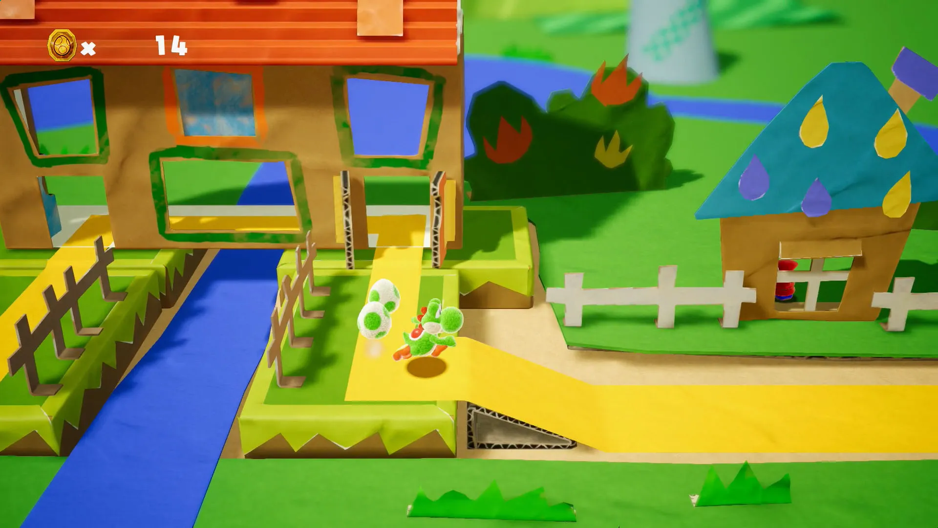 Yoshi Explores A Cardboard And Papercraft World For His Next Adventure