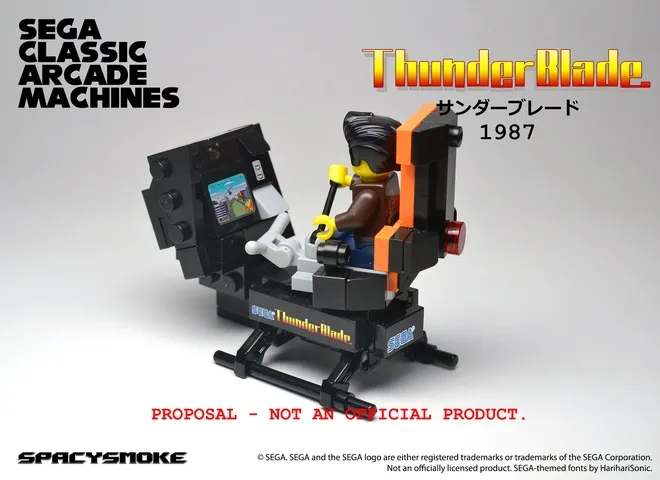 Sega Classic Arcade Machines Reimagined In Lego Form