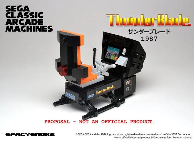 Sega Classic Arcade Machines Reimagined In Lego Form