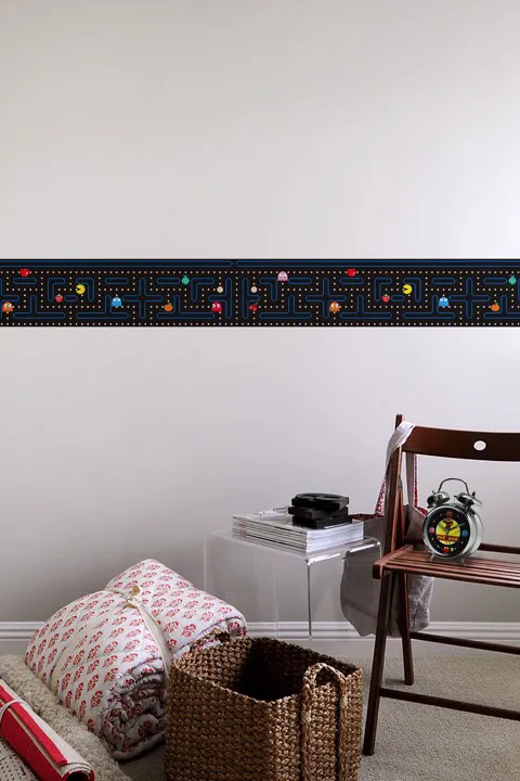 Pac-Man Wall Decals Are Flat, Sticky, Colorful