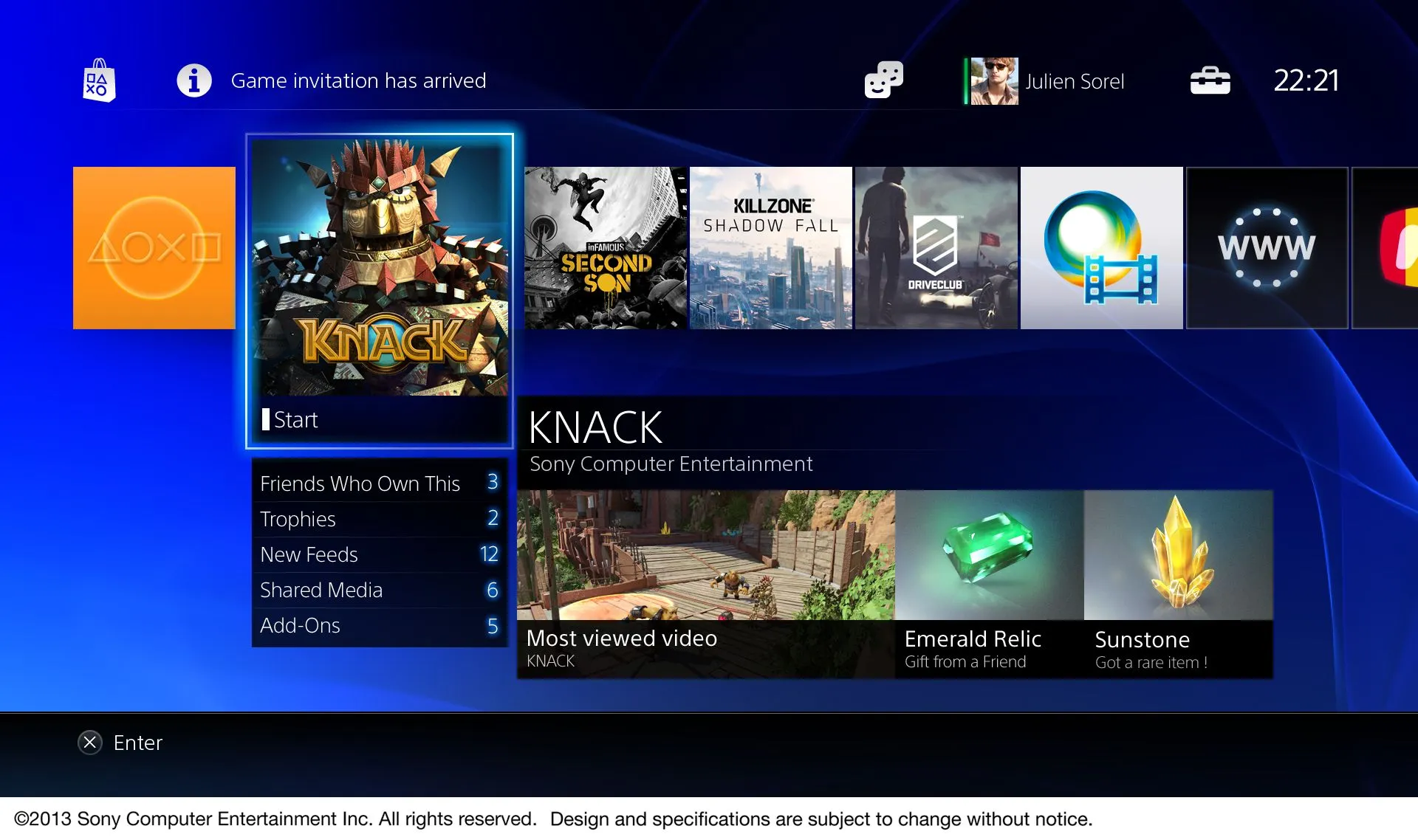 PS4's Interface Shown In High Definition