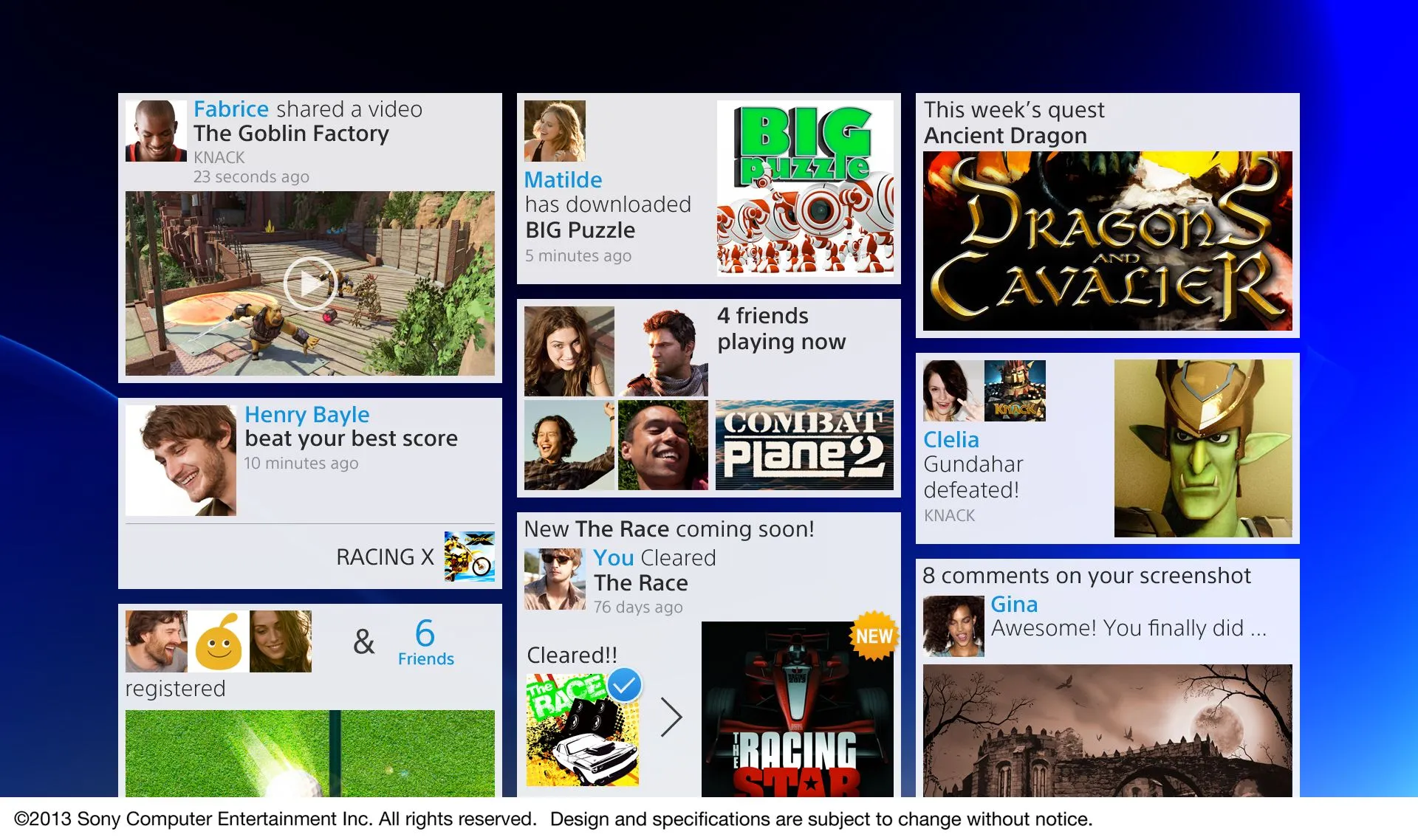 PS4's Interface Shown In High Definition