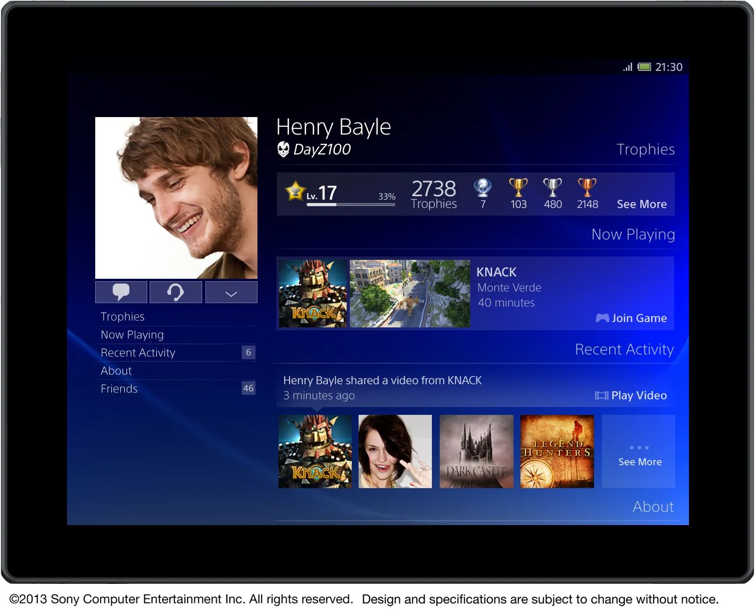 PS4's Interface Shown In High Definition