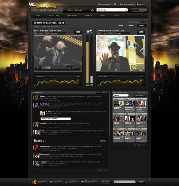 First Look At Rapstar's Community Site