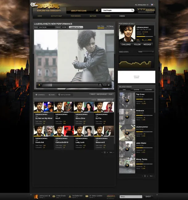 First Look At Rapstar's Community Site
