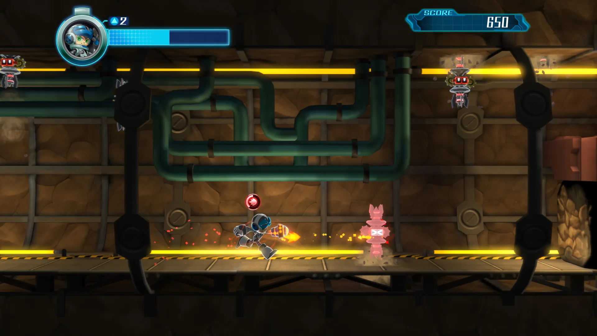 A Lifeless Mega Man Clone